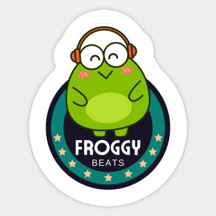 Froggy Beats Sticker